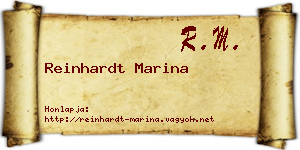 Reinhardt Marina névjegykártya